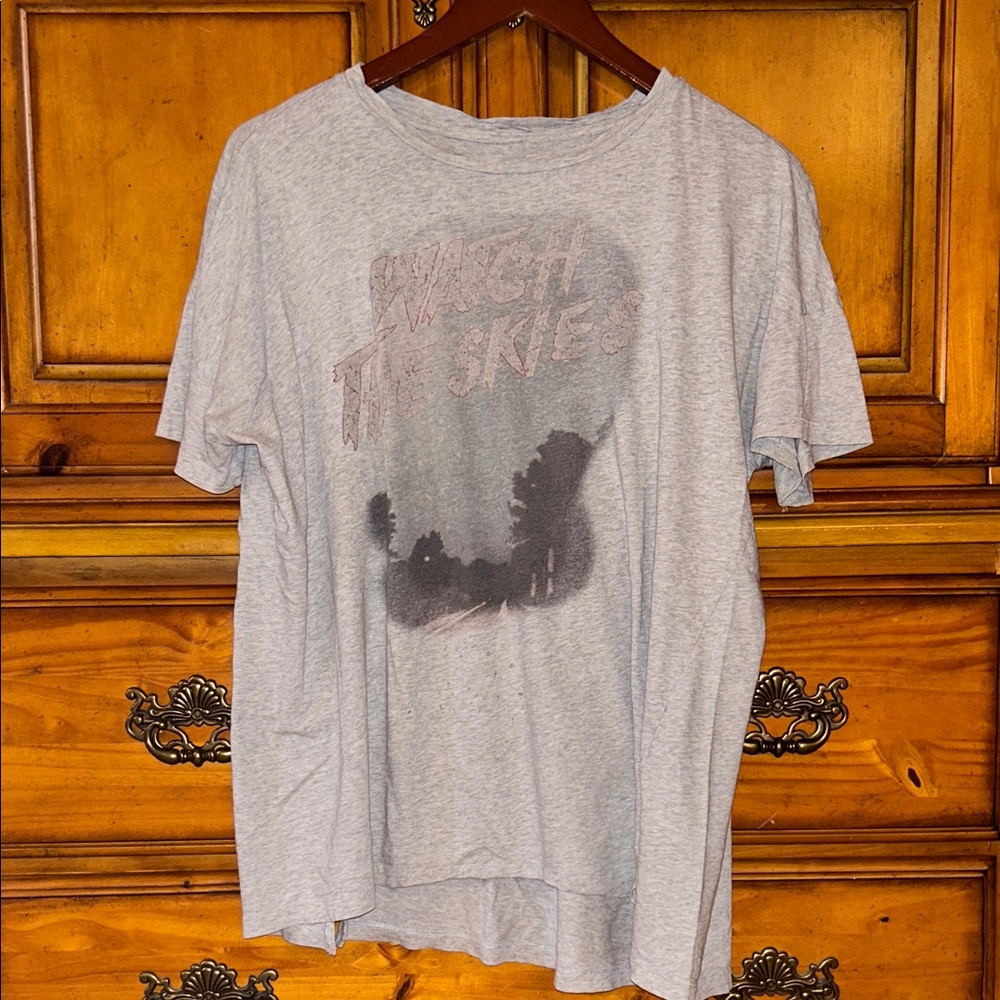 All Saints “Watch the skies” distressed oversized tee size XS/s